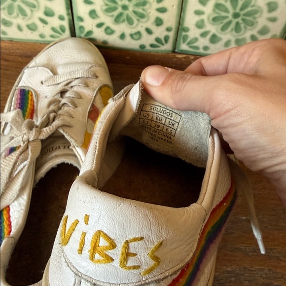 Soludos embroidered good vibes sneakers size 8.5 or 39 - Picture 4 of 7